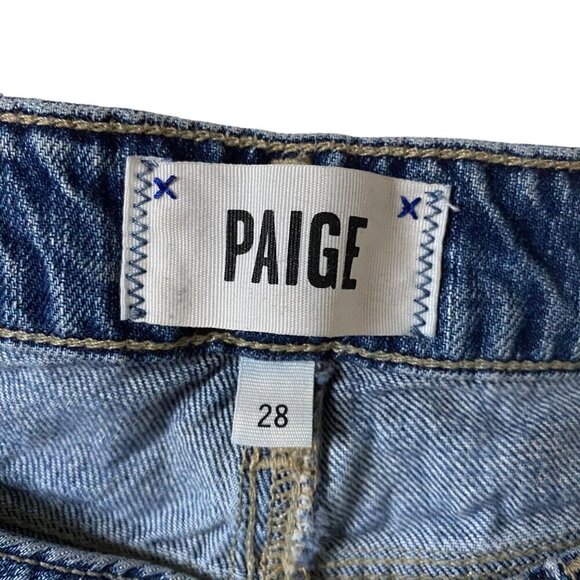 Paige Jimmy Jimmy Denim Short Distressed 28 Classic Designer Denim - Picture 5 of 11